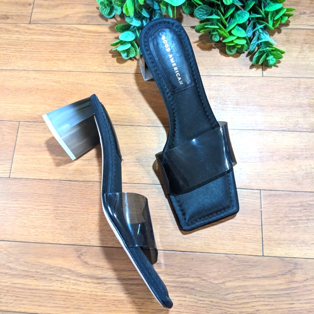 Good American ombre block heel size 8